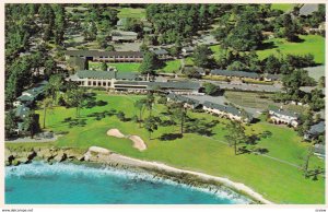 PEBBLE BEACH, California, 1940-60s; Aerial View of Pebble Beach Lodge, Famous...