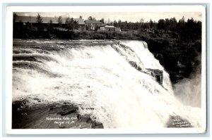 c1905's Kakabesa Falls Ontario Canada Waterfalls View RPPC Photo Postcard