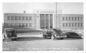 Mohall North Dakota Renville Court House Real Photo Antique Postcard K69792