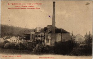 CPA Guerre RAON-l'ÉTAPE incendie. Les Grands Moulins (401227)