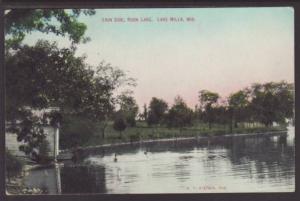 Erin Side,Rock Lake,Lake Mills,WI Postcard 