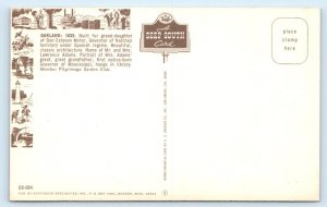 Oakland 1835 - Natchez, Mississippi Postcard