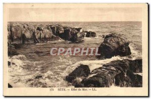 Cete Sete Old Postcard Sea Effect