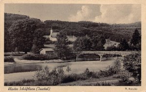 A239 Austria 1943 Kloster Schaeftlarn i Isartal Bridge vintage postcard