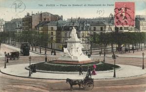 CPA Paris 15e Place de Breteuil et Monument de Pasteur (66070)