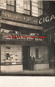 NE, Omaha, Nebraska, RPPC, Sachs Cigar Company Store, Photo