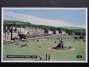 Scotland Ayrshire LARGS Mackerston Putting Green - Old Postcard by A.D.Henderson