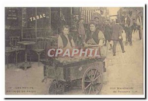 REPRODUCTION small Parisian trades Old Postcard A fishmonger