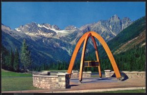 British Columbia ~ Trans-Canada Highway Memorial Rogers Pass Chrome 1950s-1970s