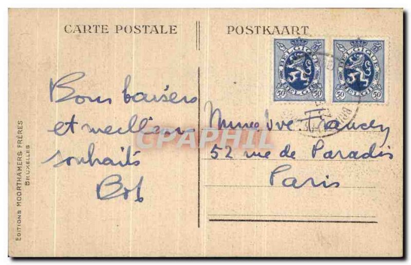 Brussels Old Postcard King's House