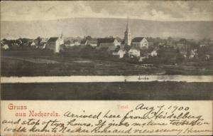 Gruss Aus Neckarelz Germany Used 1900 Postcard