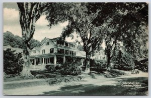 1942 Whitehall Inn Candem Maine Main Road And Trees RPPC Photo Posted Postcard