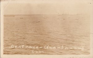 Postcard RPPC Boat Race Guantanamo Cuba