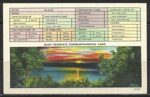 Humour - Busy Person's Correspondence Card - [MX-426]