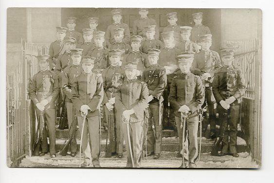 World War I US Army Soldiers Guns Swords Etc. RPPC Real Photo Postcard