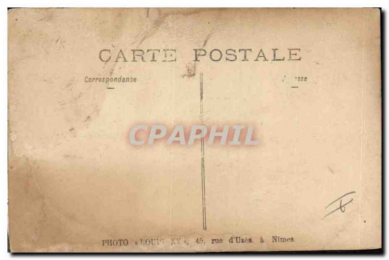 Old Postcard Photography Man Jet