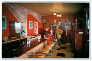 1959 Howdy Podner Western Motel Cafe And Bar B Q North Platte Nebraska Postcard