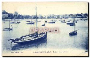 Old Postcard Portrieux St Quay The Port Maree Haute Boat
