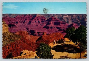 c1971 People Near Grand Canyon National Park Arizona 4x6 VINTAGE Postcard 1610