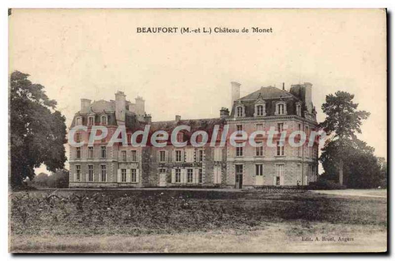 Postcard Old Beaufort Chateau De Monet