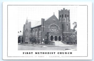 GALESBURG, Illinois IL ~ FIRST METHODIST CHURCH c1950s Knox County Postcard