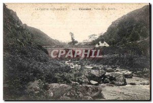 Old Postcard Creuse crozant picturesque valley of the Sedelle