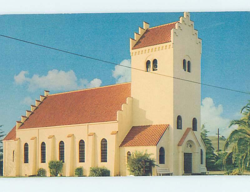 Unused Pre-1980 CHURCH SCENE Solvang California CA G3291