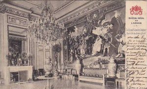 Belgium Brussels Chateau Royal de Laeken Le Grand Salon des Gobelins 1904