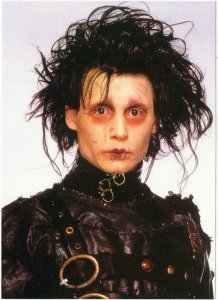 Johnny Depp as Edward Scissorhands Movie Postcard