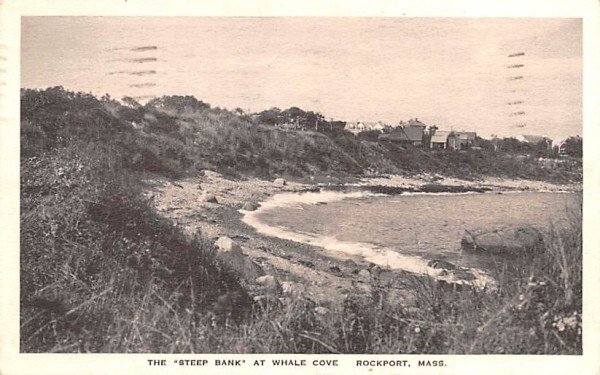 The Steep Bank in Rockport, Massachusetts at Whale Cove.