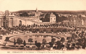 Vintage Postcard Versailles Le Chateau Royal Residence in Versailles, France