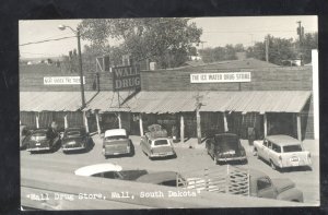 RPPC WALL SOUTH DAKOTA WALL DRUG STORE VINTAGE REAL PHOTO POSTCARD OLD CARS