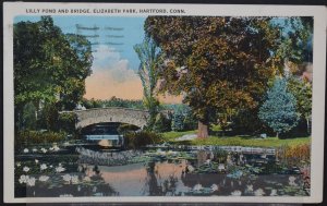 Hartford, CT - Lily Pond and Bridges, Elizabeth Park - 1932
