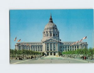 Postcard City Hall And Civic Center, San Francisco, California