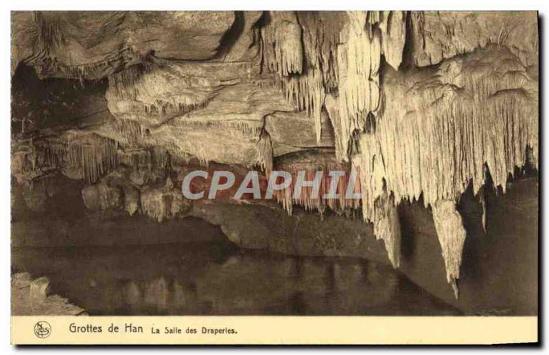 Old Postcard Han Caves The Hall of Draperies