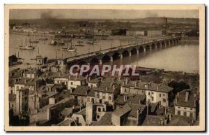 Bordeaux Old Postcard General view taken from the Tower Saint Michel