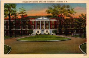 Vtg 1930s Syracuse University College of Medicine Syracuse New York NY Postcard