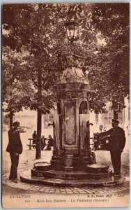 La Savoie Aix-Les-Bains - La Fontaine (Buvette) France Monument Postcard