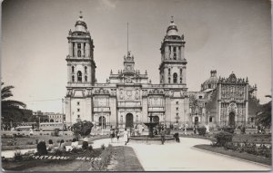 Mexico Cathedral Mexico City Vintage RPPC C136