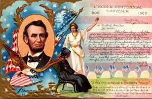 Abraham Lincoln Centennial Souvenir 1809-1909