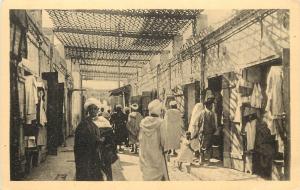 Vintage Postcard Oujda Les Souks Morocco Bazaar
