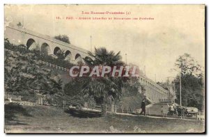 Old Postcard Pau Avenue Leon Say and Boulevard Des Pyrenees