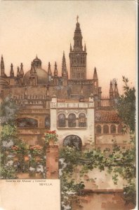 Sevilla. Galerias del Alcazar y Catedral Old vintage Stengel Postcard # 29551