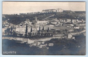 RPPC NAZARETH general view ISRAEL Postcard