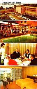 Niagara Falls, NY New York  PARKWAY INN Motel~Pool~Room ROADSIDE  3½X8¼ Postcard
