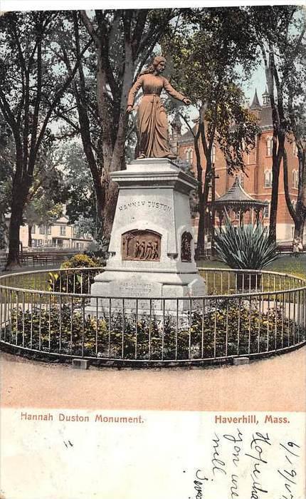 Massachusetts Haverhill,   Hannah Duston Monument, Gazebo in background