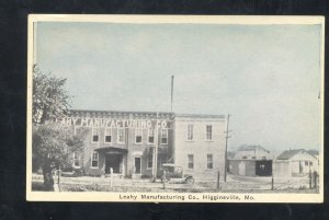 HIGGINSVILLE MISSOURI LEAHY MANUFACTURING CO. FACTORY VINTAGE POSTCARD MO.