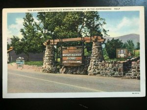 Vintage Postcard 1936 Whiteface Memorial Highway Adirondacks New York