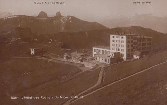 Rochers De Naye L'Hotel Dents Du Midi Tours D'Ai Et De Mayen RPC French Postcard