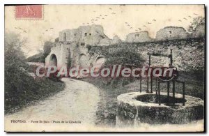 Old Postcard Provins Porte St Jean De La Citadelle Wells
